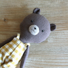 muneco osito peto vichy | Pepita Calabaza | Oso con peto muneco osito peto vichy | Pepita Calabaza | Oso con peto