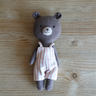 peluche oso peto rayas | Pepita Calabaza | Oso con peto peluche oso peto rayas | Pepita Calabaza | Oso con peto