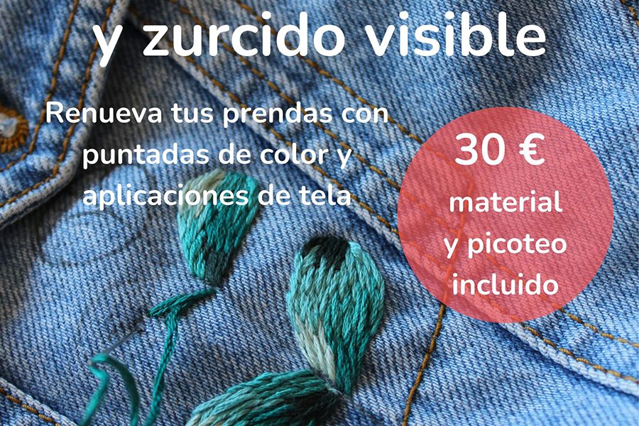 Taller de bordado ropa scaled 1 | Pepita Calabaza | Taller de bordado y zurcido visible