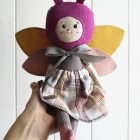muneca de tela insecto violeta 1 | Pepita Calabaza | Muñeca de colección Campanilla muneca de tela insecto violeta 1 | Pepita Calabaza | Muñeca de colección Campanilla