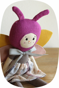 muñeca de trapo lino Campanilla