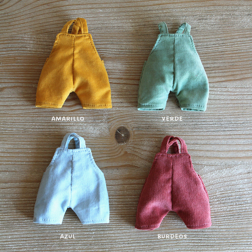 petos pana ropa | Pepita Calabaza | Oso con peto de pana