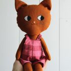 gato naranja peto cuadros frambuesa | Pepita Calabaza | Gato grande naranja gato naranja peto cuadros frambuesa | Pepita Calabaza | Gato grande naranja
